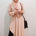 79-106 ~ Round Neck Asymmetric Blouse with Shawl (Without Pants) (RM59)