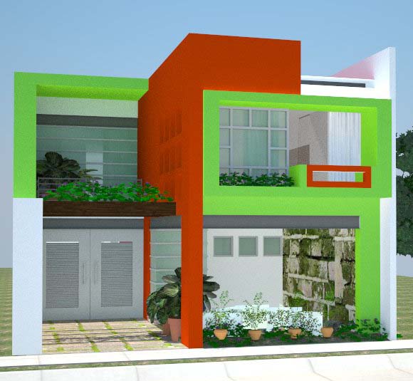  Gambar Rumah Minimalis Hijau 