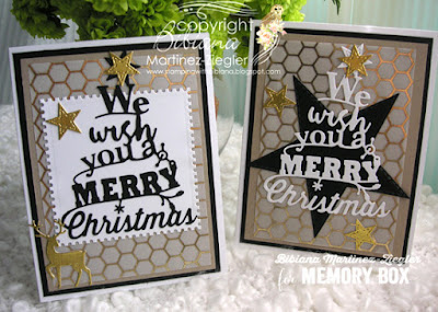 2 Christmas Card Versions using the Same Color Combo 