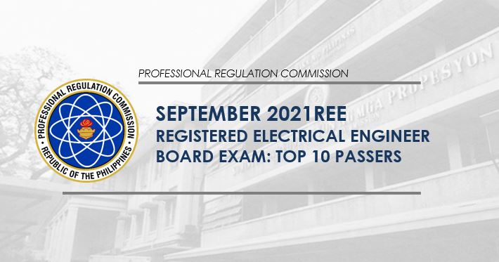 REE RESULT: September 2021 Electrical Engineer board exam top 10