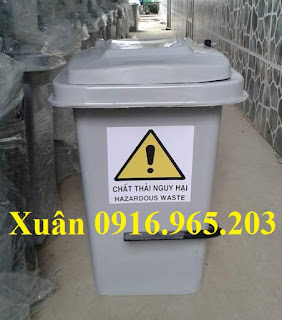 thùng đựng rác thải lây nhiễm công ty sản xuất loại 60 lít có đạp chân