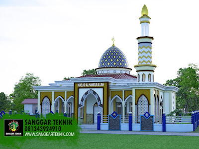 DESAIN MASJID MINIMALIS 15X15 1 LANTAI