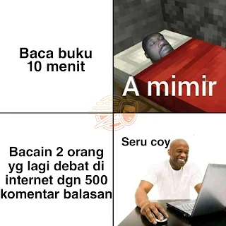 Baca komentar di sosmed moment