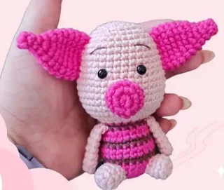 PATRON GRATIS PIGGLET | WINNIE THE POOH AMIGURUMI 61001