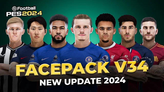 PES 2021 Facepack V34 New Update 2024