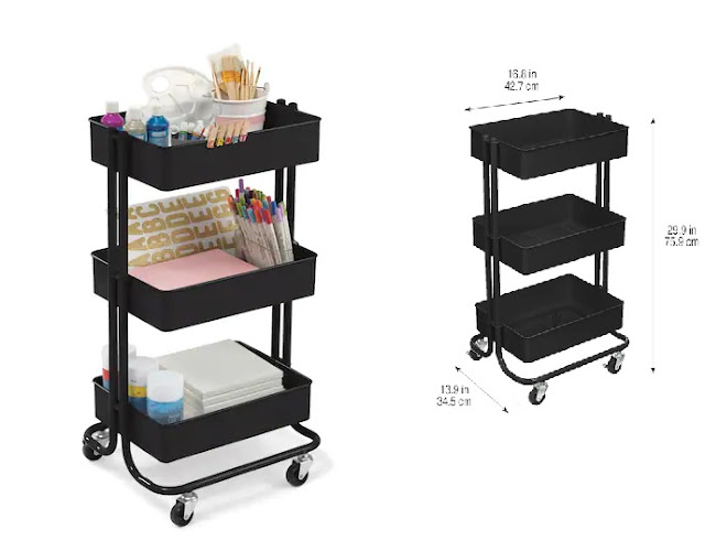 Cart for organizing crafts