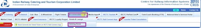 How to book IRCTC retiring room online?