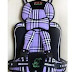 Baby/Child Portable Car Seat (PURPLE GRID)