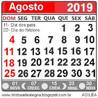 Calendário grande 2019 