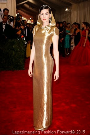 Anne Hathaway in Custom Ralph Lauren