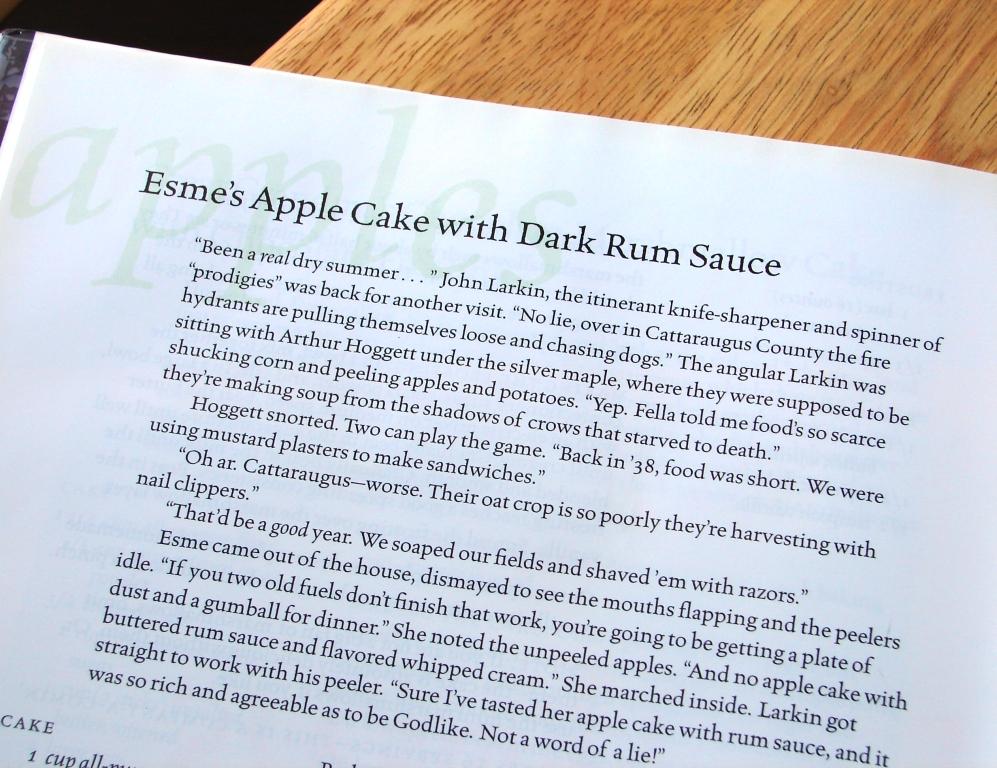 Nummy Kitchen: Apple Cake with Dark Rum Sauce -- Random Recipe #1