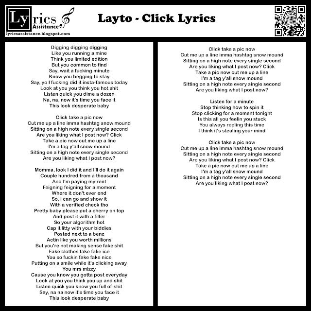 Layto - Click Lyrics | lyricsassistance.blogspot.com