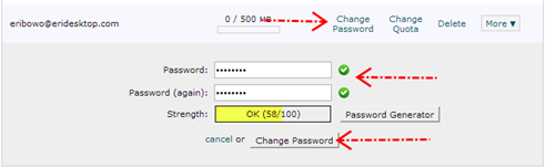 Mengganti password cpanel