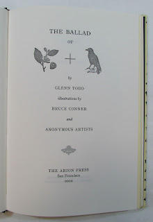 Title page from Todd Glen's The Ballad of Lemon & Crow, 2002.