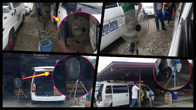 big industrial fans in use at the UV Epress Terminal in Tuguegarao