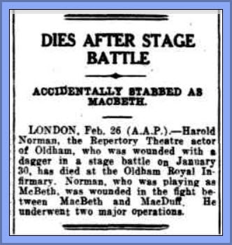 Newspaper Report Of Norman Death