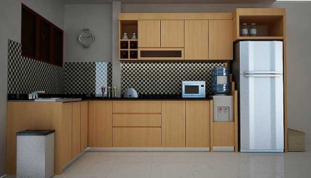 kitchen set minimalis bentuk L