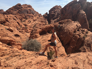 Nicole Rovig Hiking in the Valley of Fire