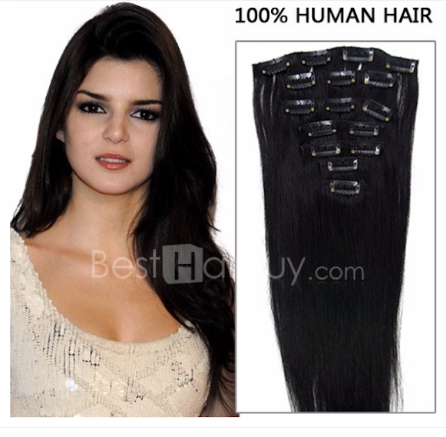 hair extensions natural black