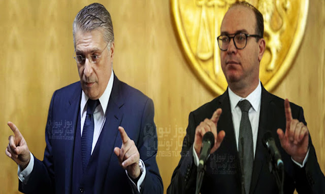 tunisie elyes fakhfakh et nabil karoui