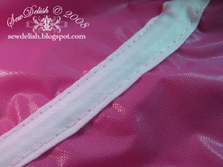 sew how make Shower Cap pattern showercap tutorial satin bias binding