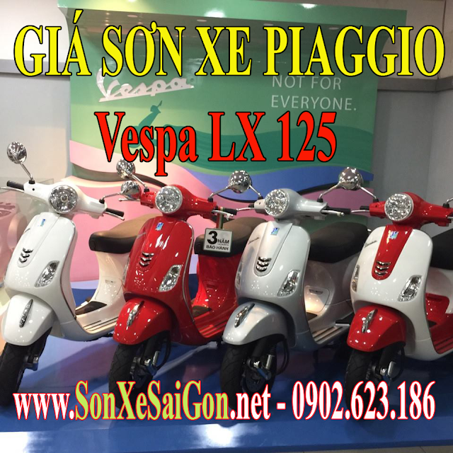 Giá sơn xe máy Piaggio Vespa LX 125