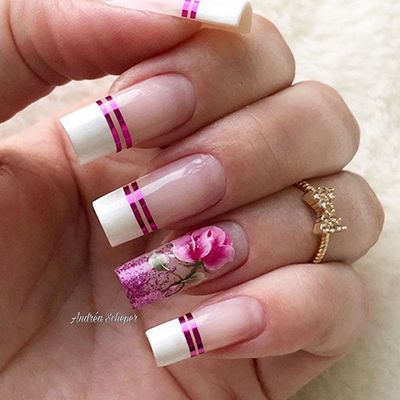 unhas com flores 8