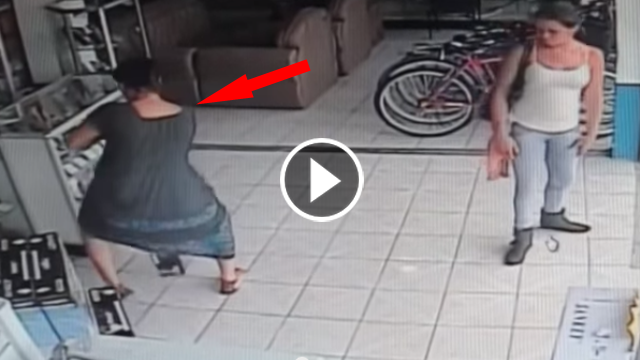 Brazen Thief Walks Into A Store And Steals A TV By Doing The Craziest Thing