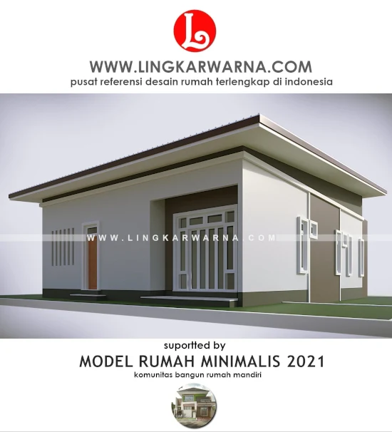 Desain rumah minimalis atap miring