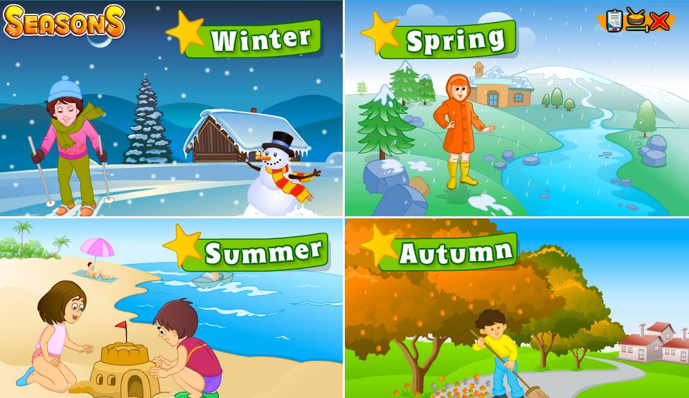 http://www.turtlediary.com/kindergarten-games/science-games/seasons.html