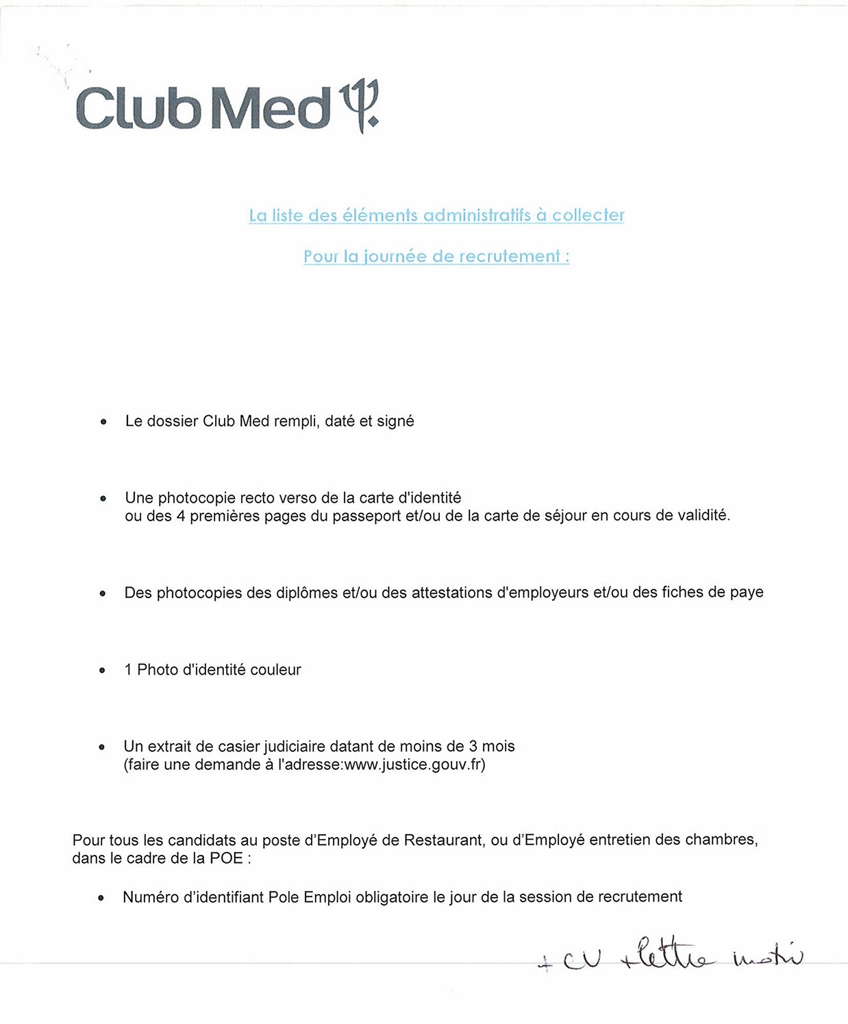 Mission Locale de la Seyne sur Mer: Le Club Med recrute 