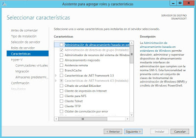 Instalar rol Hyper-V en Microsoft Windows Server 2012