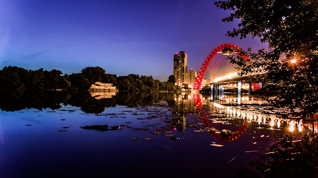 Moscow night view