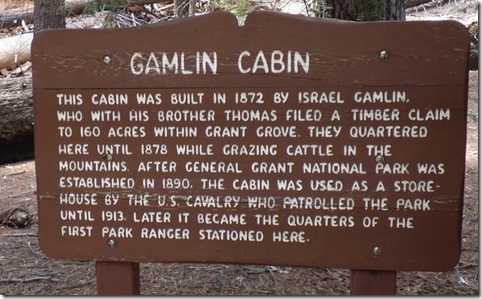 Gamlin Cabin, Centennial Stump, Grant Grove