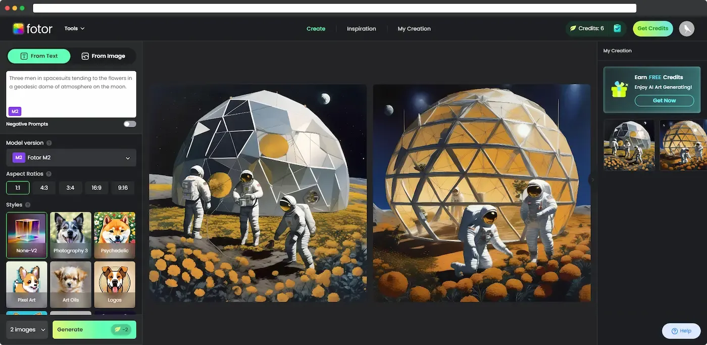 Fotor AI Image Generator