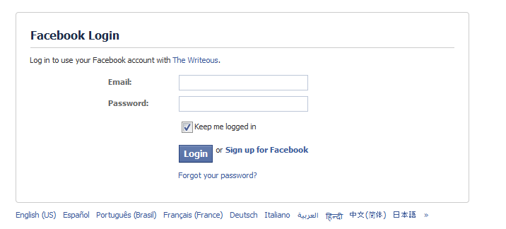 Facebook, login, facebook api, session key, secret key, 