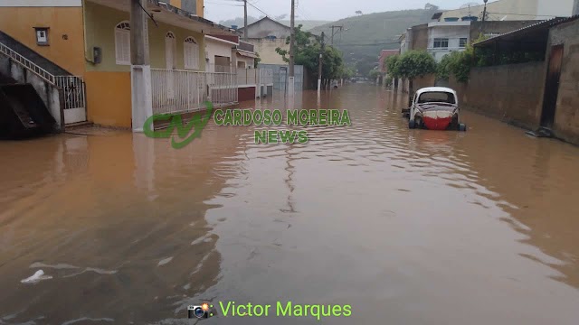 Novas Fotos da Enchente em Cardoso Moreira na Manhã deste Sábado