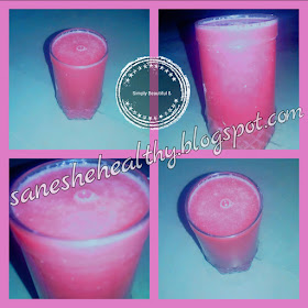 Juice with beautiful color & amazing ingredients. 