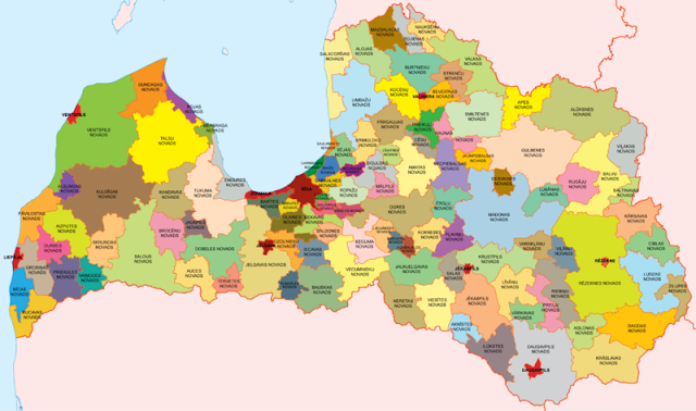Pembagian wilayah administratif Latvia