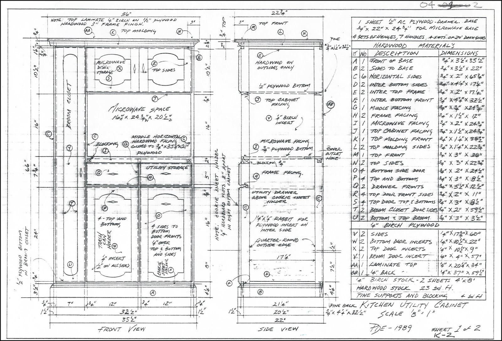 15 Kitchen Cabinet Shop Drawings Hand drawings this project Sheet  Kitchen,Cabinet,Shop,Drawings
