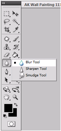 Blur, Sharpen, Smudge Toolbox