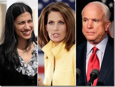 Huma Bachmann and McCain