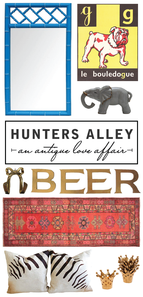 an antique love affair with @huntersalley.