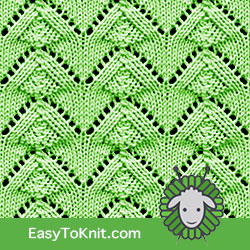 #LaceKnitting Pine Trees stitch. Love the texture. FREE Knitting Pattern. #easytoknit #knitting
