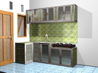 desain lemari gantung dapur minimalis terbaru