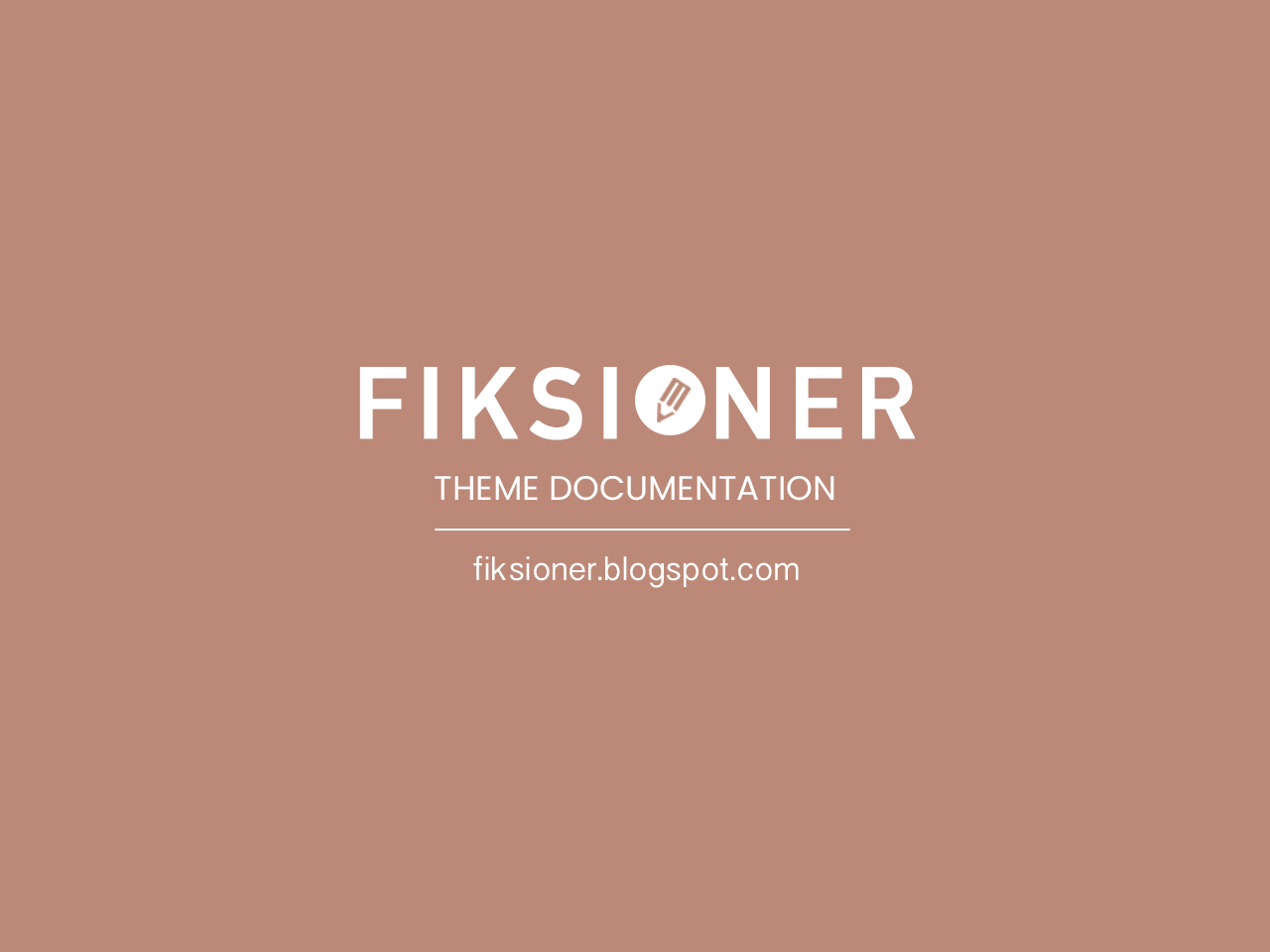 Fiksioner Personal Blogger Theme Free Download