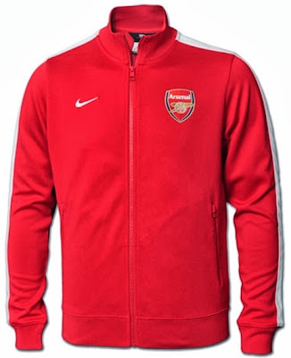 Jaket Grade Ori Nike Arsenal N98 Authentic Red 2013/2014
