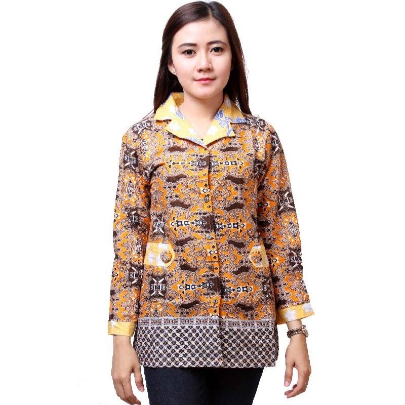 10 Model Baju  Batik  Kantor Wanita Terbaru Desain  Kekinian 