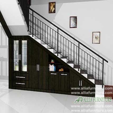  Lemari  bawah  tangga  minimalis model  oak Allia Furniture