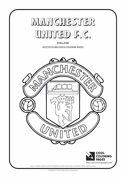 Cool Coloring Pages  Soccer Club Logos  Manchester United Fc Logo  Coloring  Page With